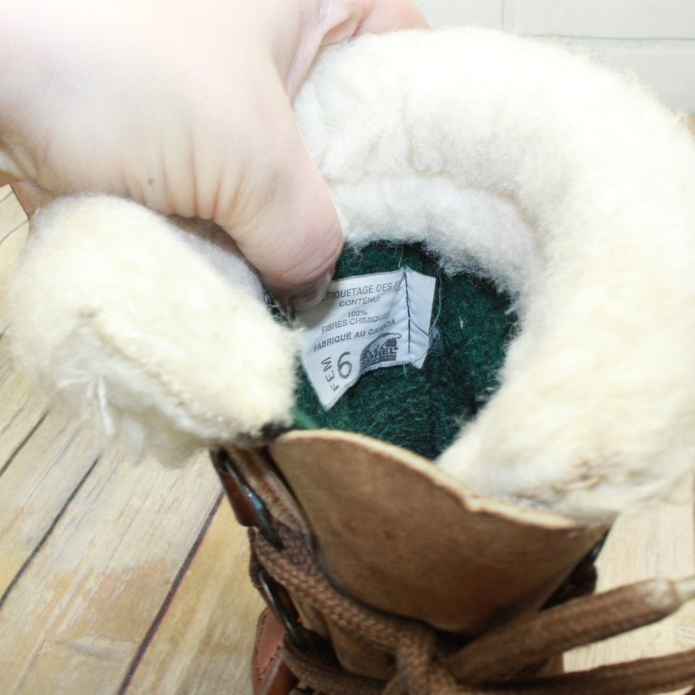 SOREL Alpine Lined Winter Boots Size 6 - Picture 8 of 8